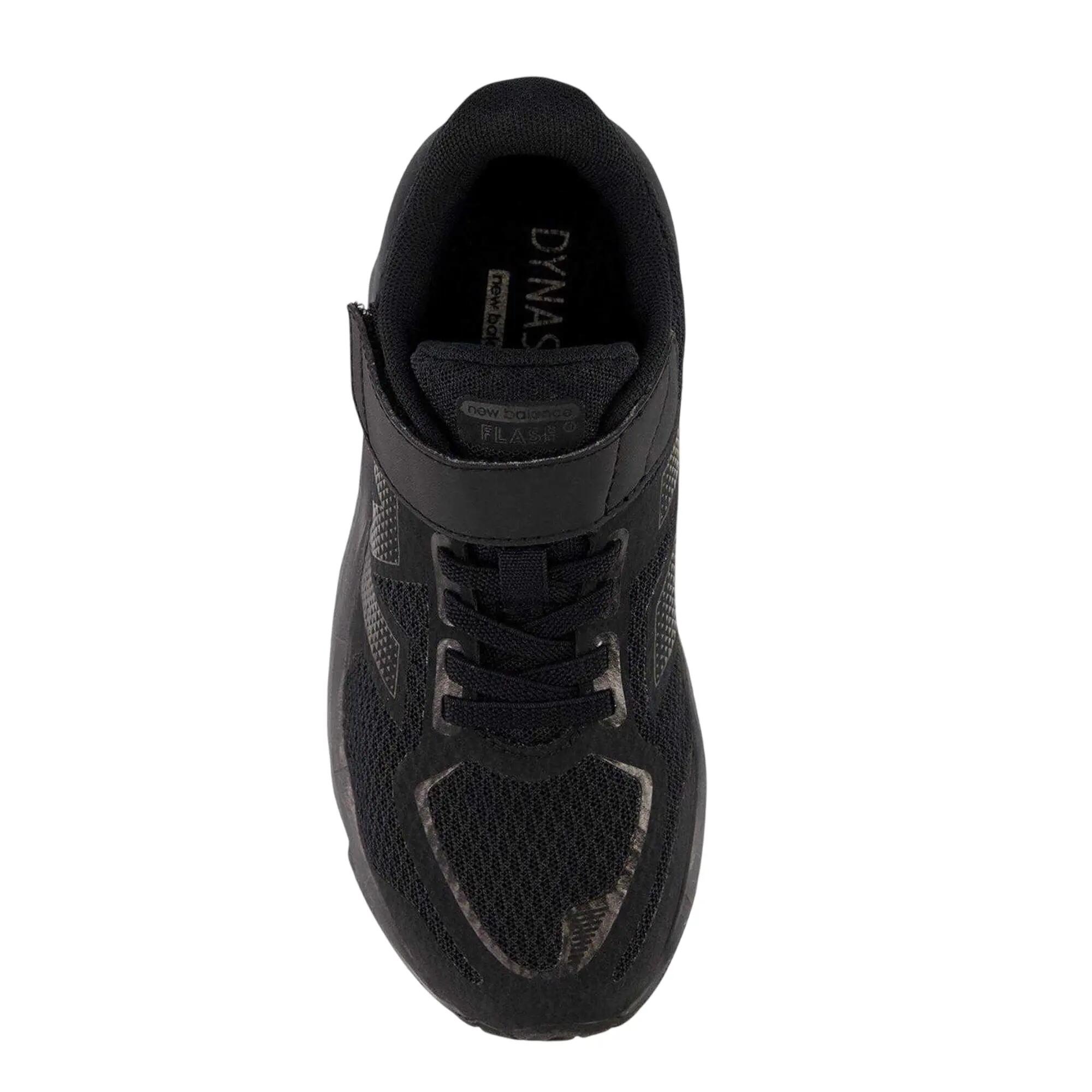"Flash V7" Sneaker für Kinder Samtschwarz 3/4