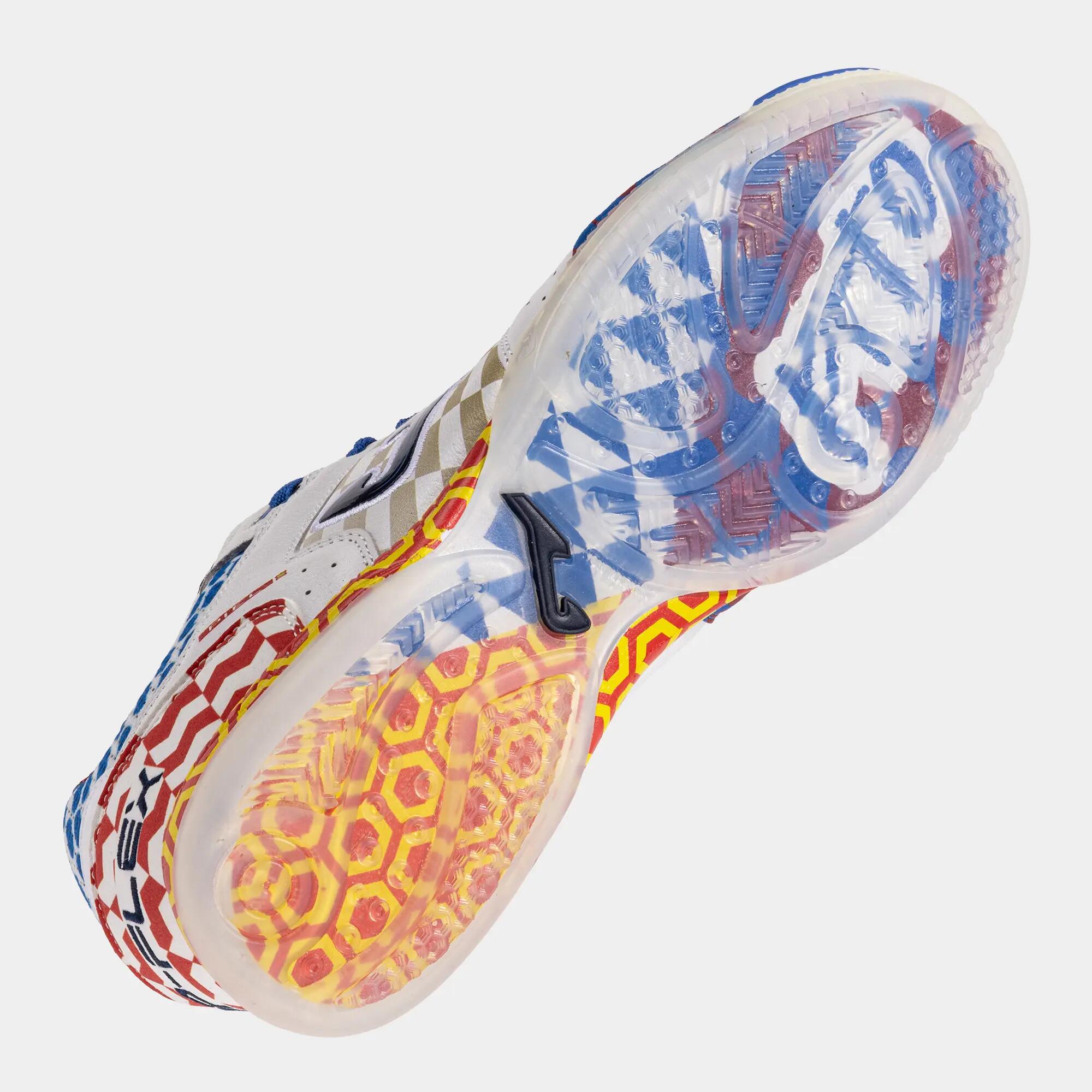 Chaussures Futsal Adulte Joma Top Flex 26 IN Blanc 4/4