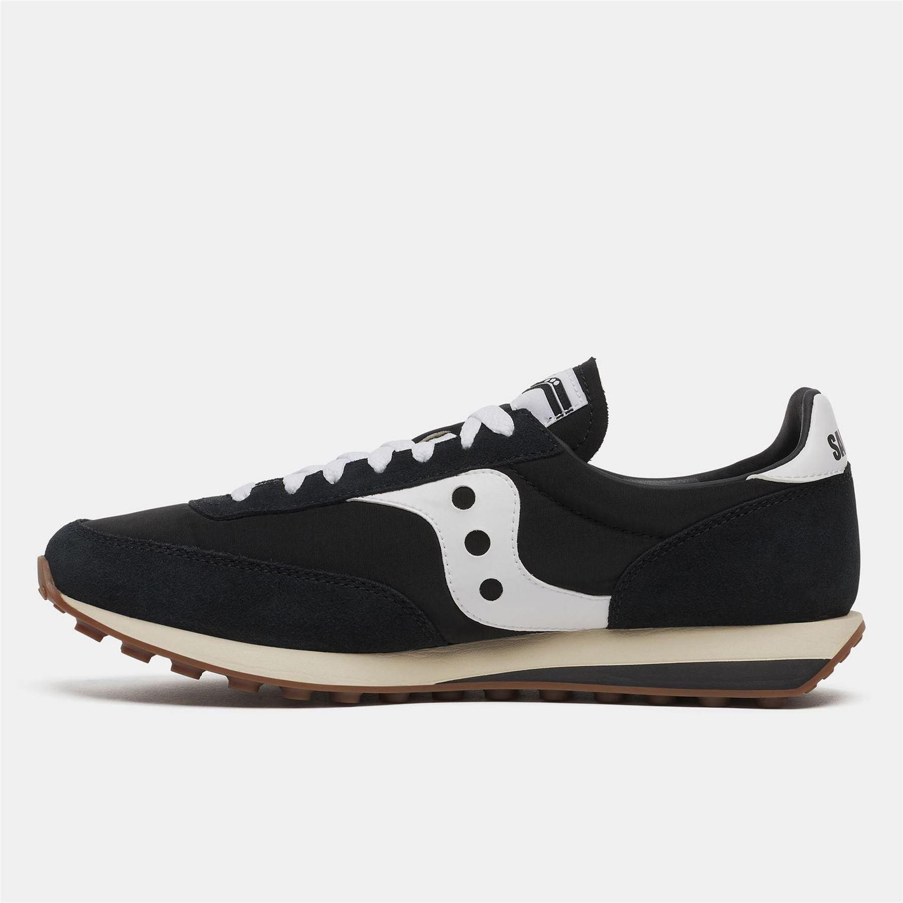 Mens 80 Suede Trainers (Black/White) 3/5