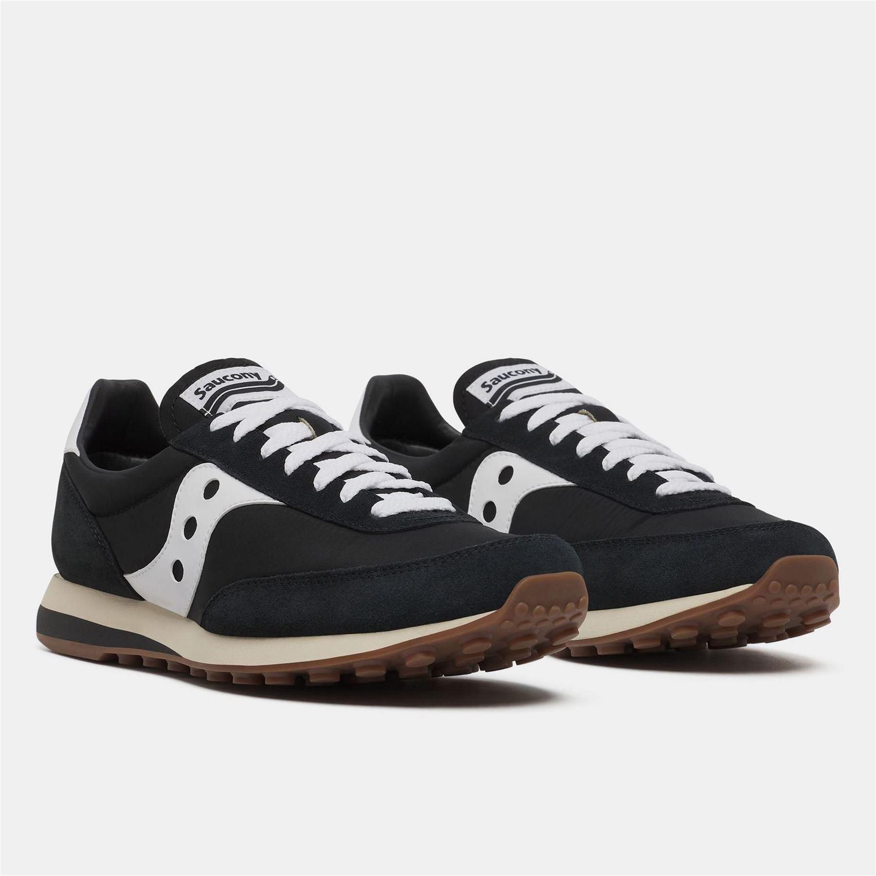 Mens 80 Suede Trainers (Black/White) 2/5