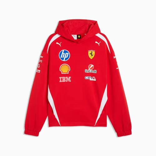 PUMA Felpa con cappuccio Scuderia Ferrari HP Replica Drivers Authentic da uom...