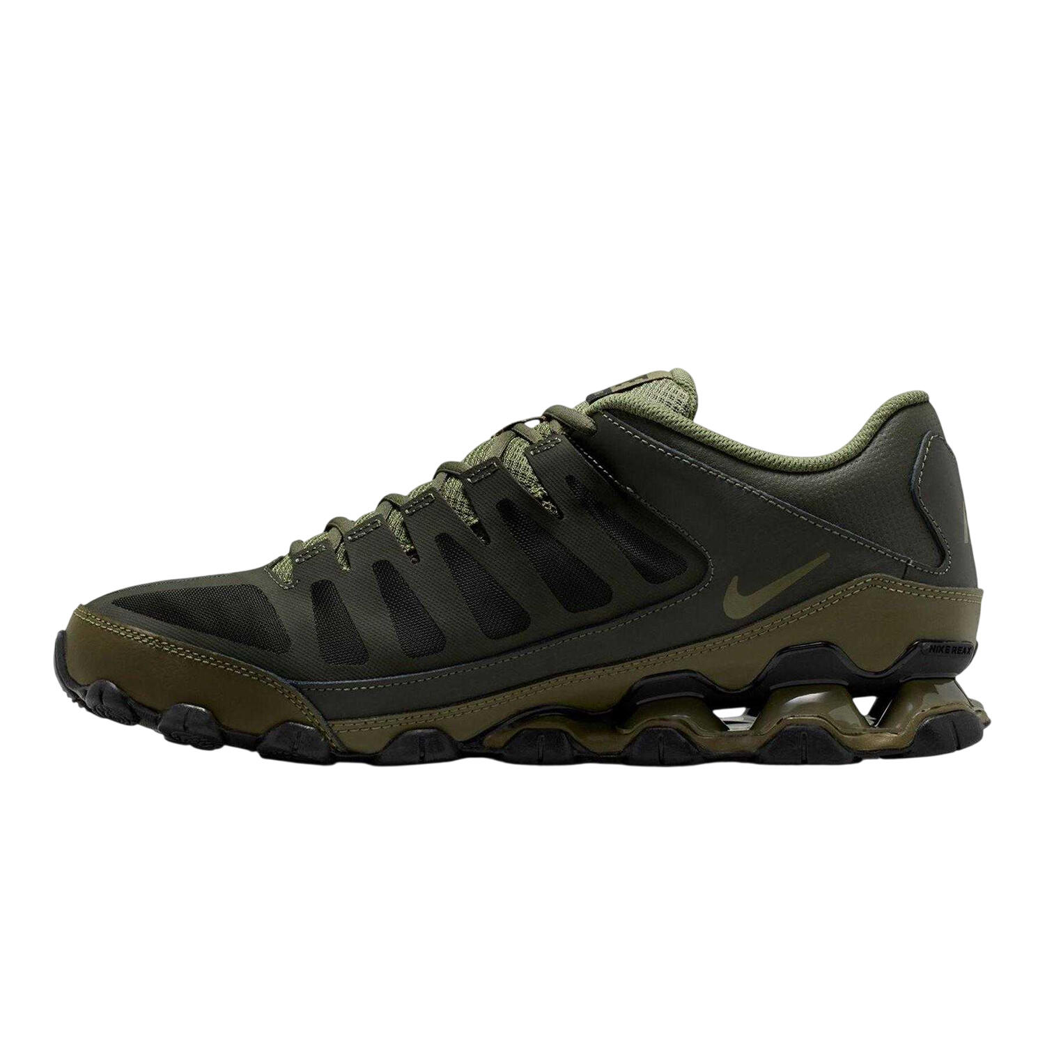 Mens Reax 8 Tr Trainers (Olive/Black) 3/4