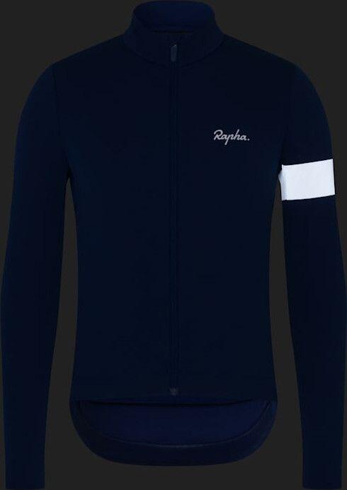 Rapha Core Winter Long Sleeve Jacket Azul/Branco 3/4