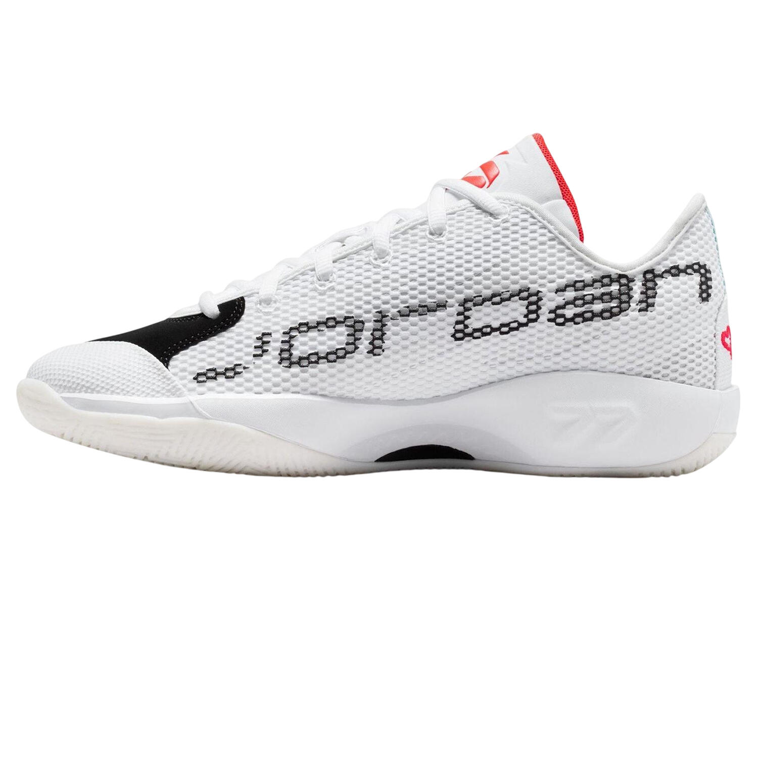 Mens Luka 77 Basketball Shoes (White/Crimson Red) 3/4