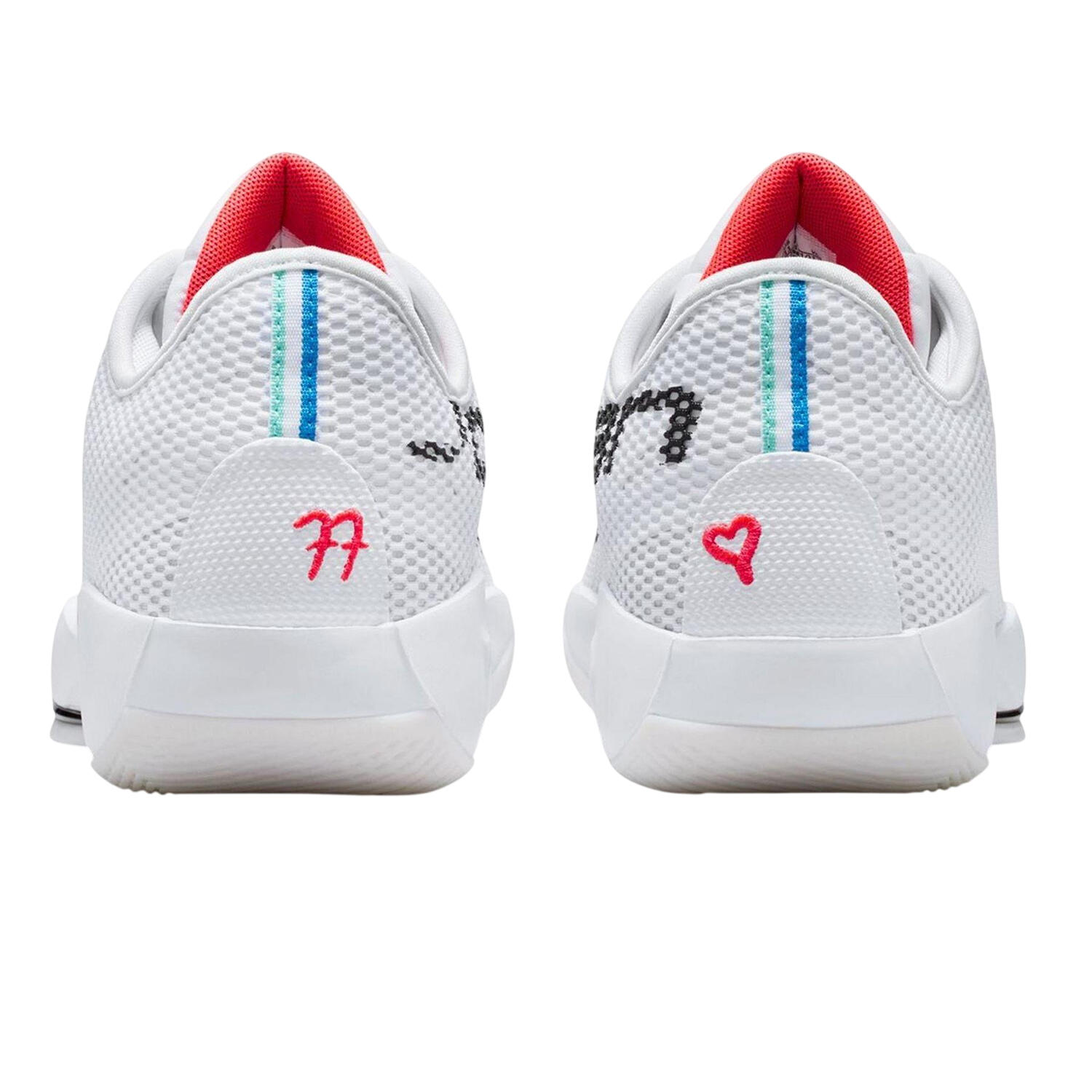 Mens Luka 77 Basketball Shoes (White/Crimson Red) 2/4