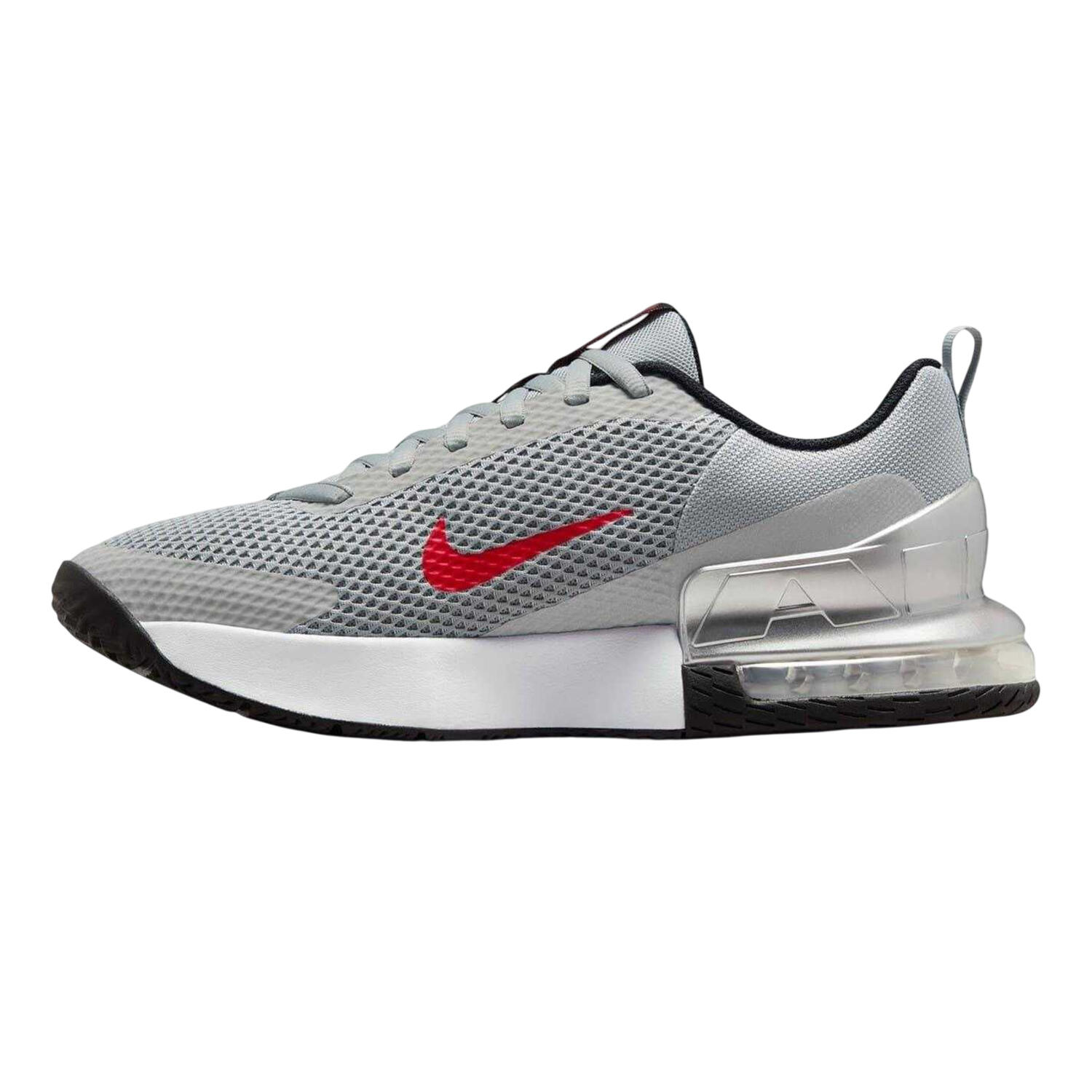 "Alpha" Sneaker für , Luftgepolstert Herren Silber/Rot 3/4