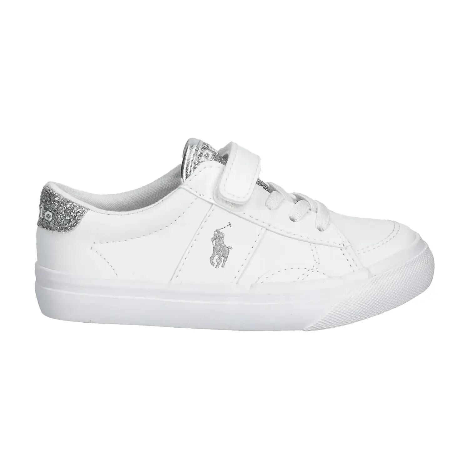 Baskets SUTTON Enfant (Blanc / Argenté) 3/4