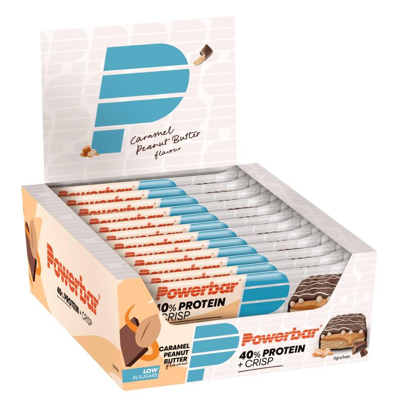 Baton proteic activitate sportiva Protein+ 40% - aroma Caramel si unt de arahid…