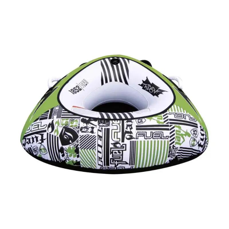 Set Wassersportreifen für 1 Person mit 18-m-Leine und Fußpumpe 2/4