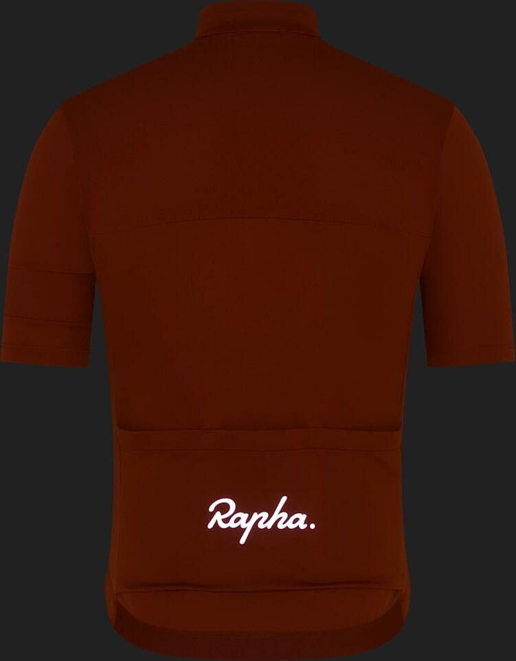 Maillot Manches Courtes Rapha Brevet Element Orange Homme 6/7