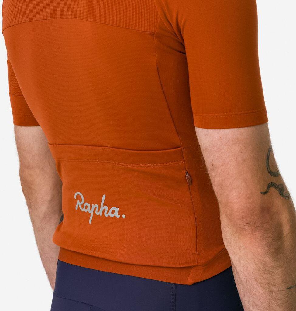Maillot Manches Courtes Rapha Brevet Element Orange Homme 4/7