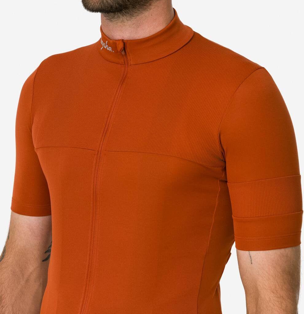 Maillot Manches Courtes Rapha Brevet Element Orange Homme 3/7