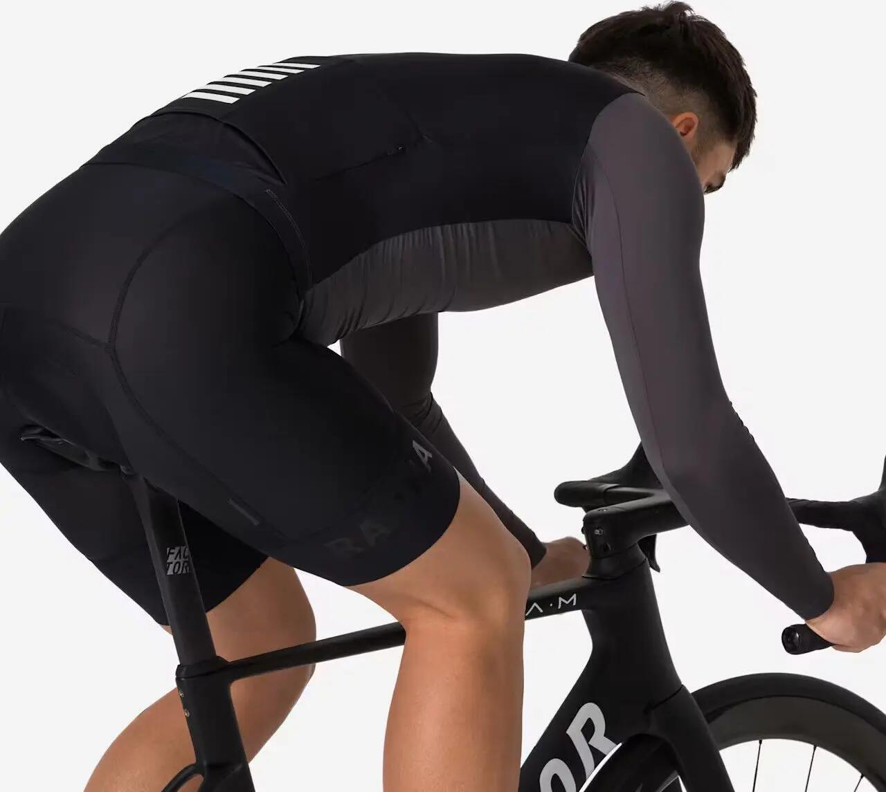 Maillot ligero de manga larga Rapha Pro Team Gris/Negro 6/6