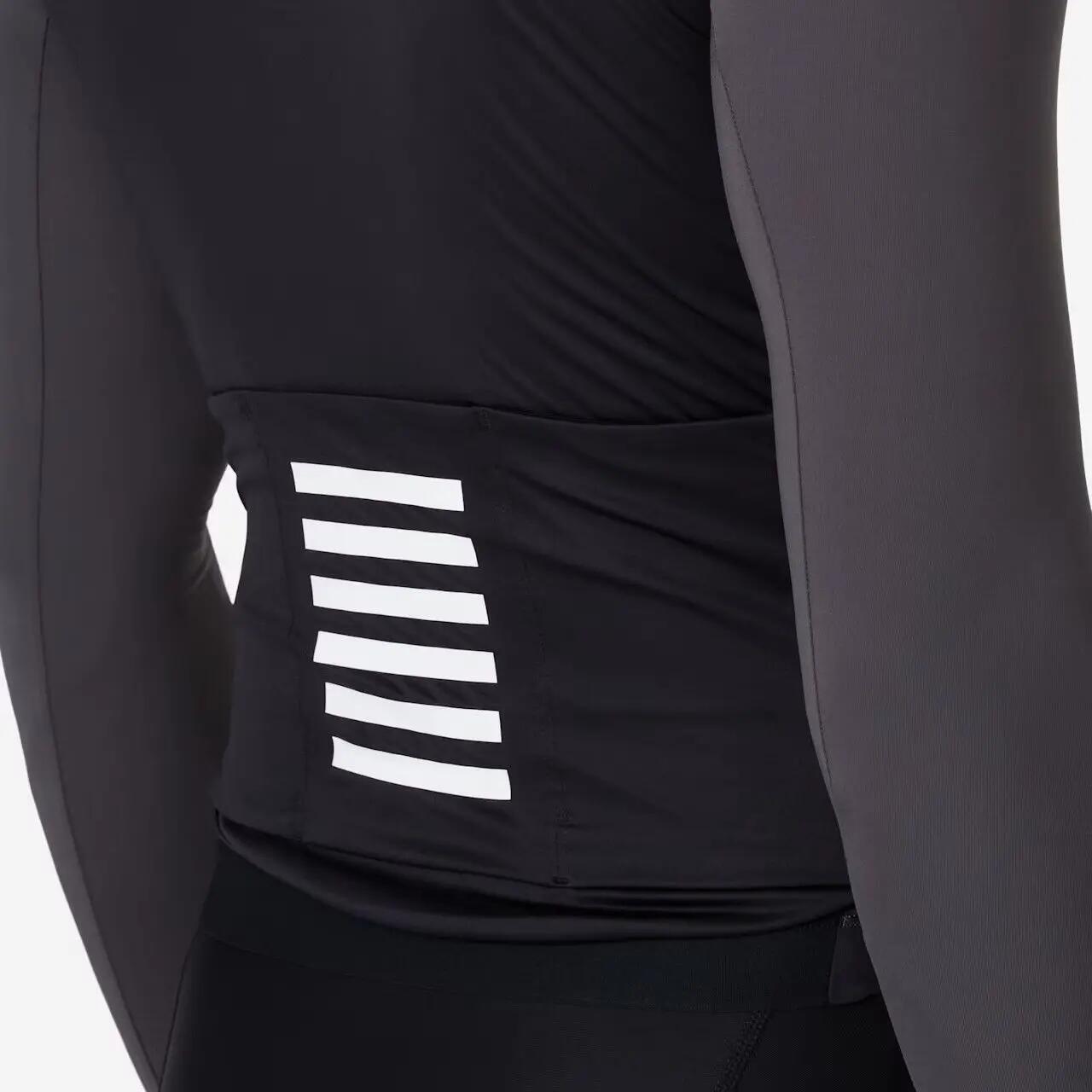 Maillot ligero de manga larga Rapha Pro Team Gris/Negro 5/6