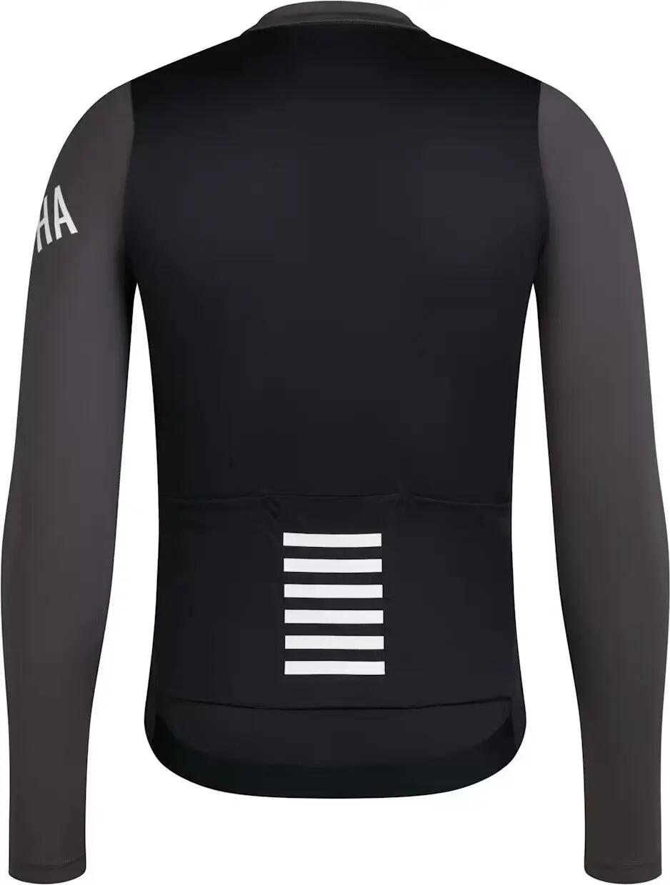 Maillot ligero de manga larga Rapha Pro Team Gris/Negro 4/6