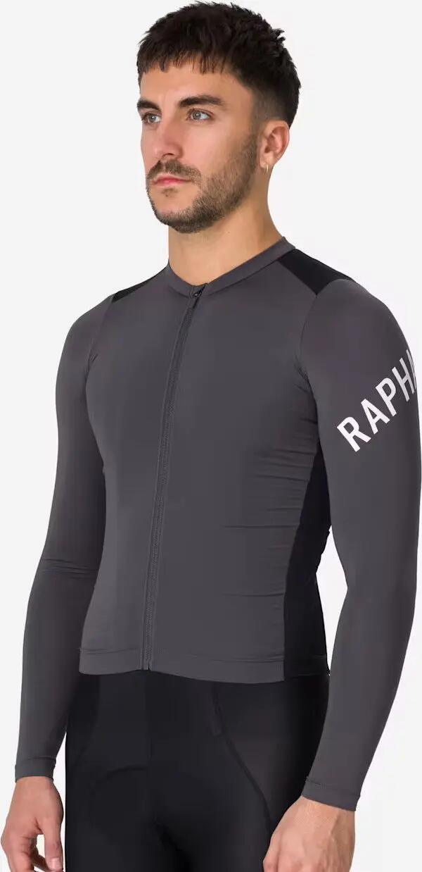 Maillot ligero de manga larga Rapha Pro Team Gris/Negro 2/6