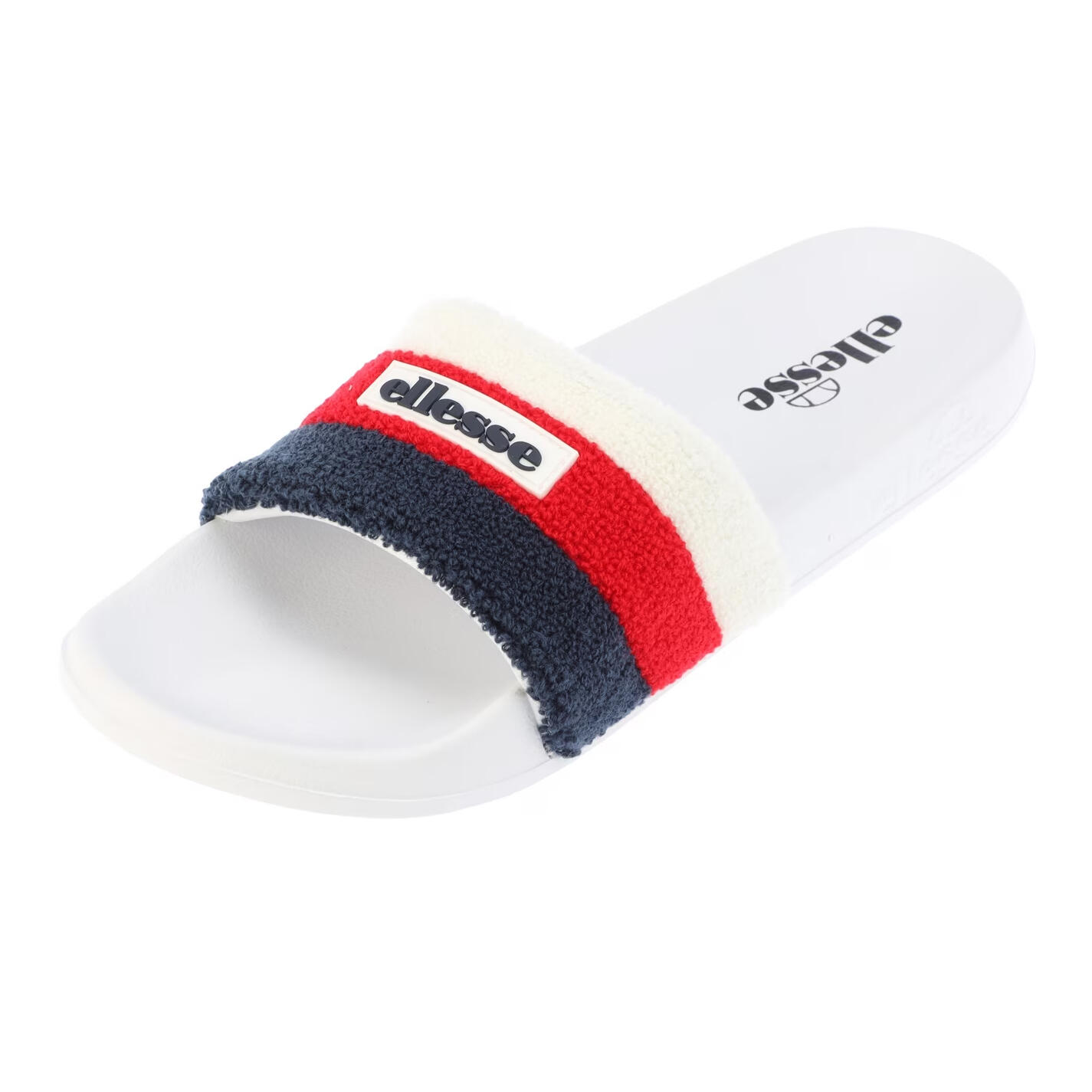 Ciabatte Striscia Tripla Spugna Punta ApertaUomo Ellesse Bianco Rosso 4/5