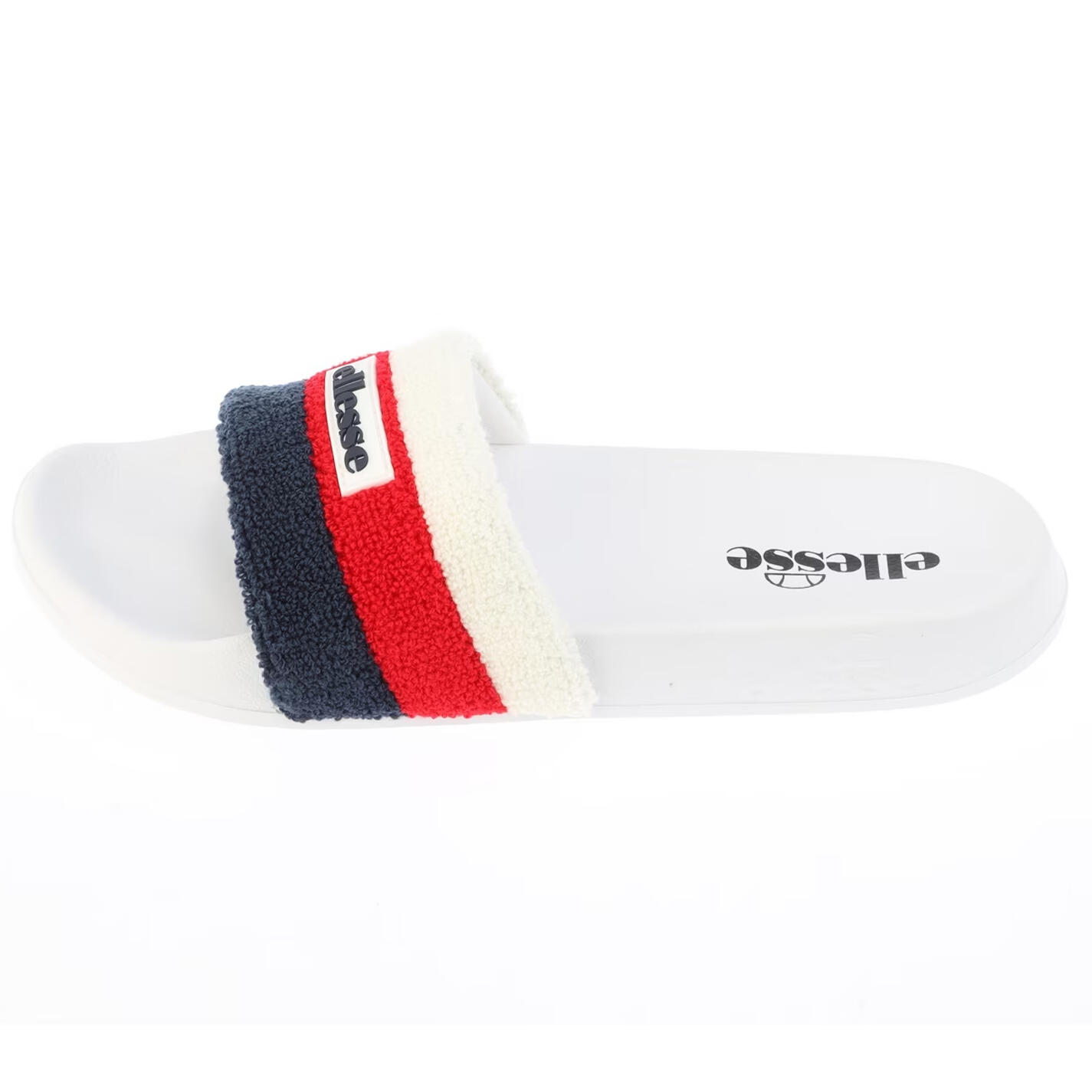 Ciabatte Striscia Tripla Spugna Punta ApertaUomo Ellesse Bianco Rosso 2/5