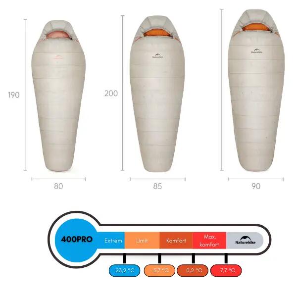 Śpiwór trekkingowy puchowy Snowbird Pro 400 M CNK2650WS012