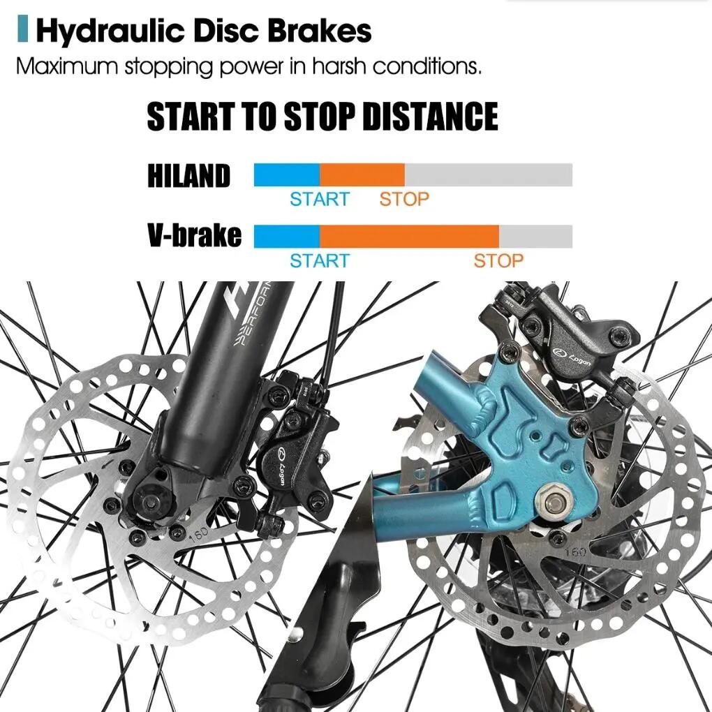 Femme Homme VTT 27,5 pouces 24 Vitesses Freins Hydrauliques Bedrock 4/7