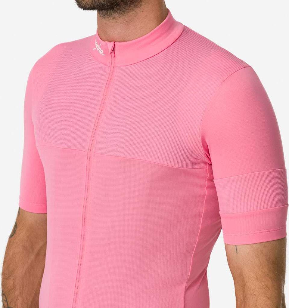 Maillot Manches Courtes Rapha Brevet Element Rose Homme 3/7