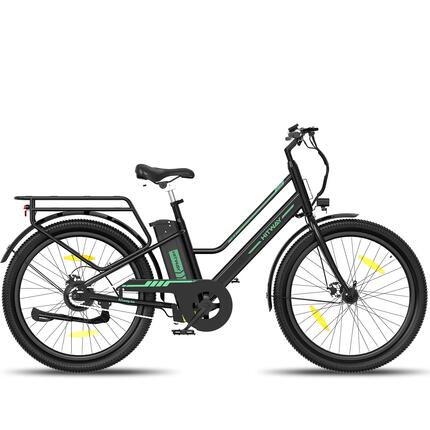 Elektrische fiets 27,5 inch, stadsfiets lage instap, 100 km, BK8SL