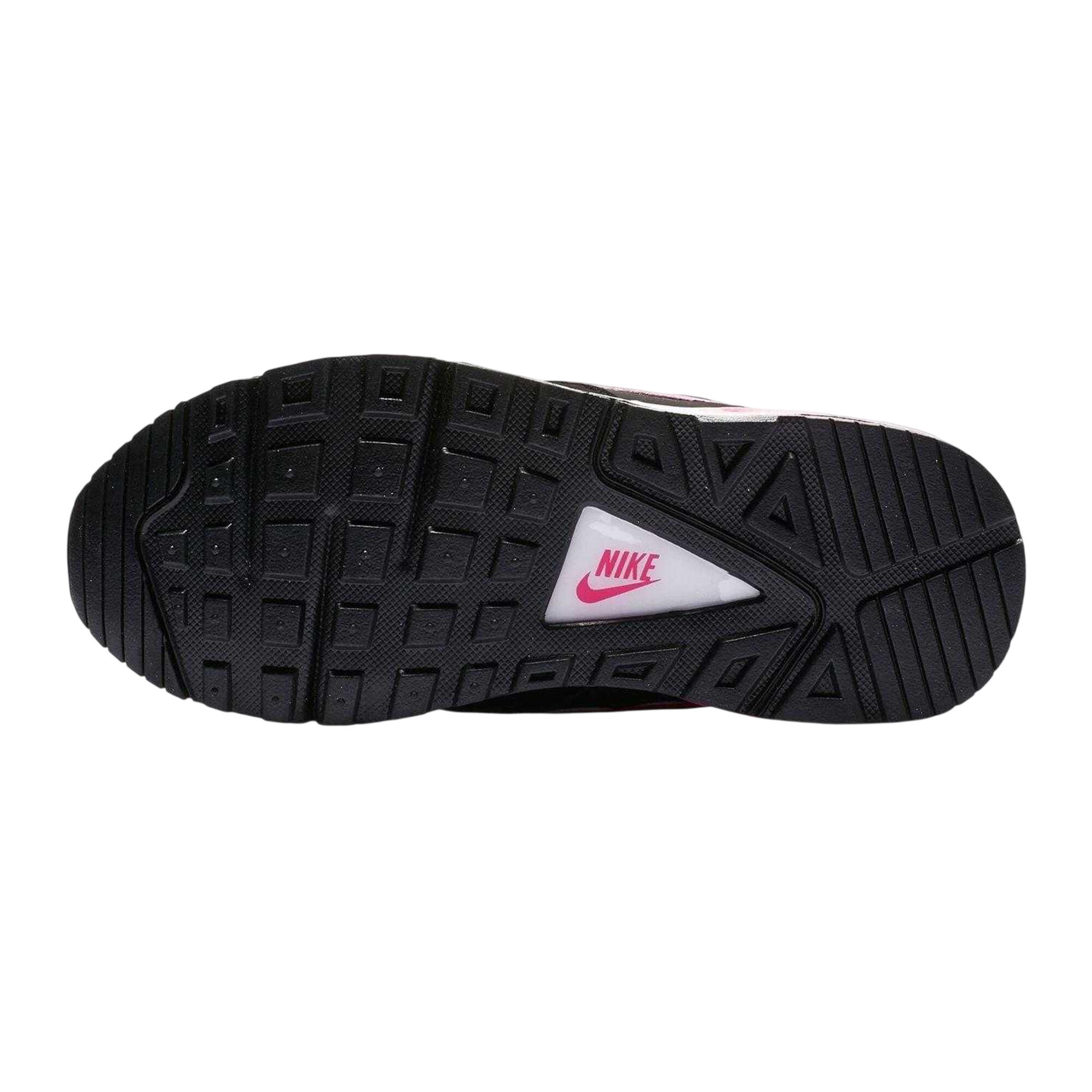 "Air Max Ivo" Logo Sneaker für Mädchen, Leder Kinder Schwarz/Pink 4/4
