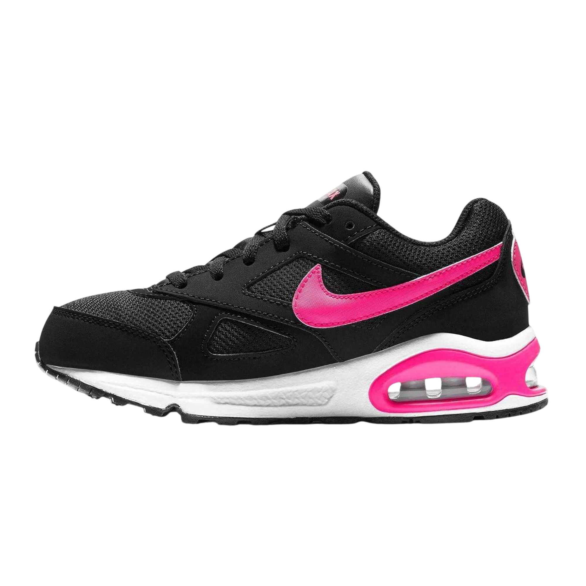 "Air Max Ivo" Logo Sneaker für Mädchen, Leder Kinder Schwarz/Pink 2/4