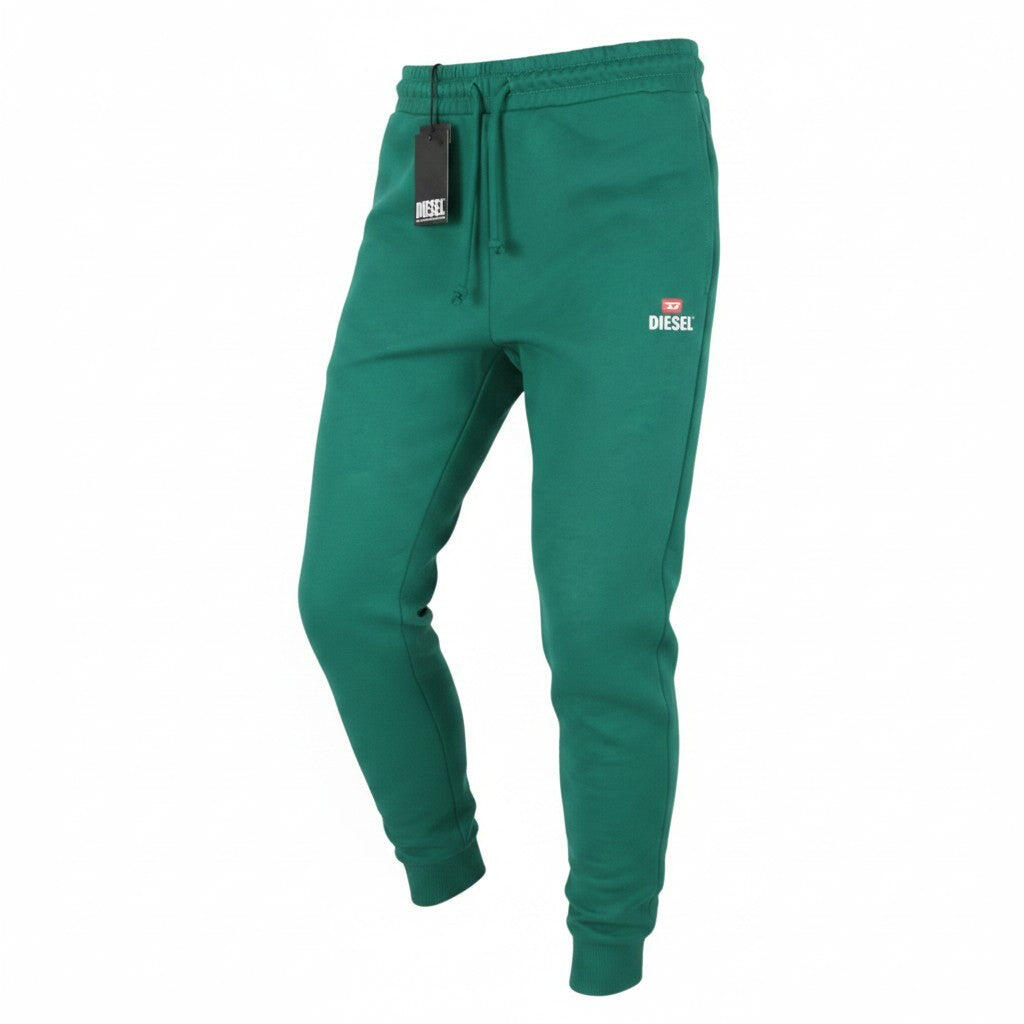 Pantalon de survêtement - sport - homme - coton, cordon - vert 1/1