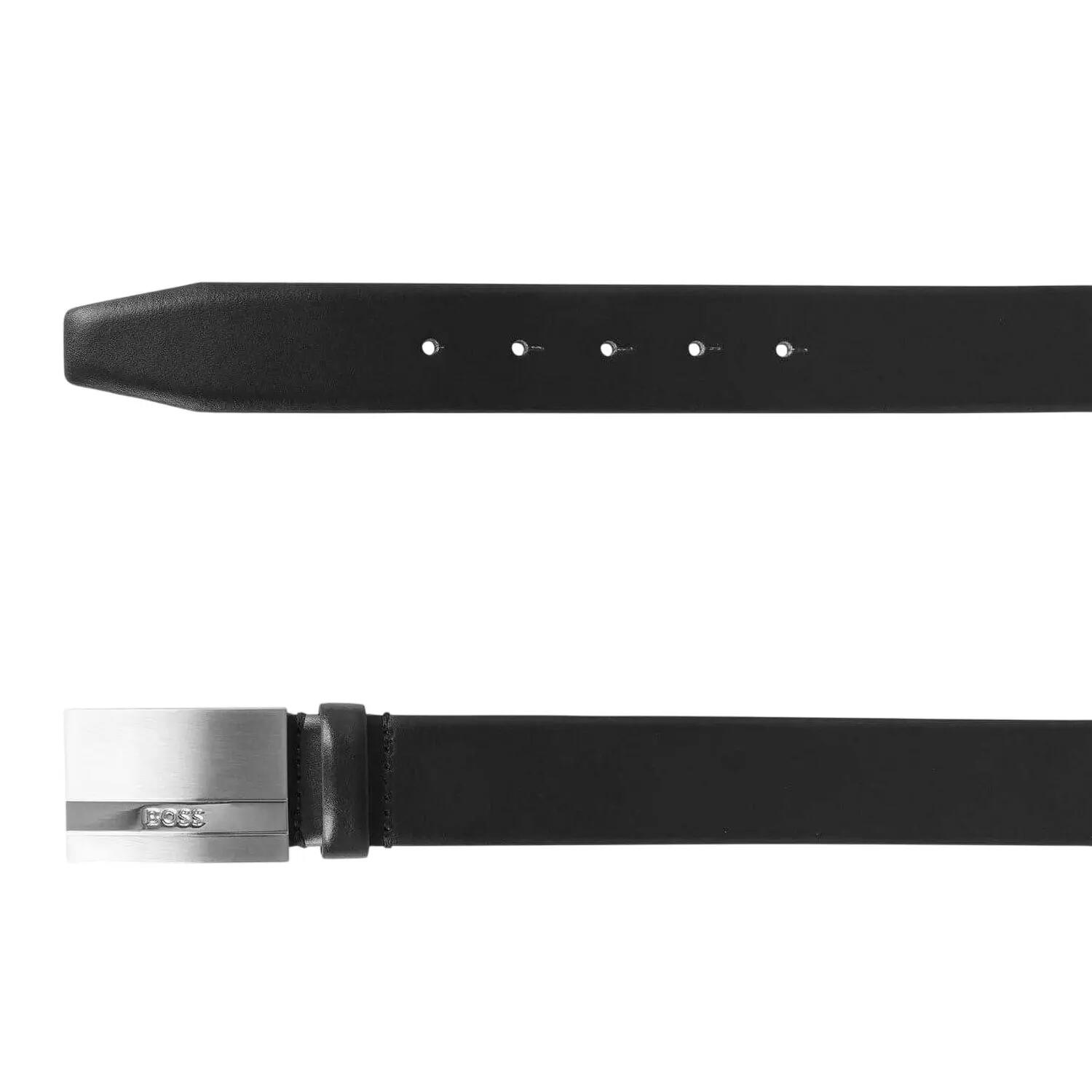 Gürtel für , Graviert, Leder Herren Schwarz 3/3
