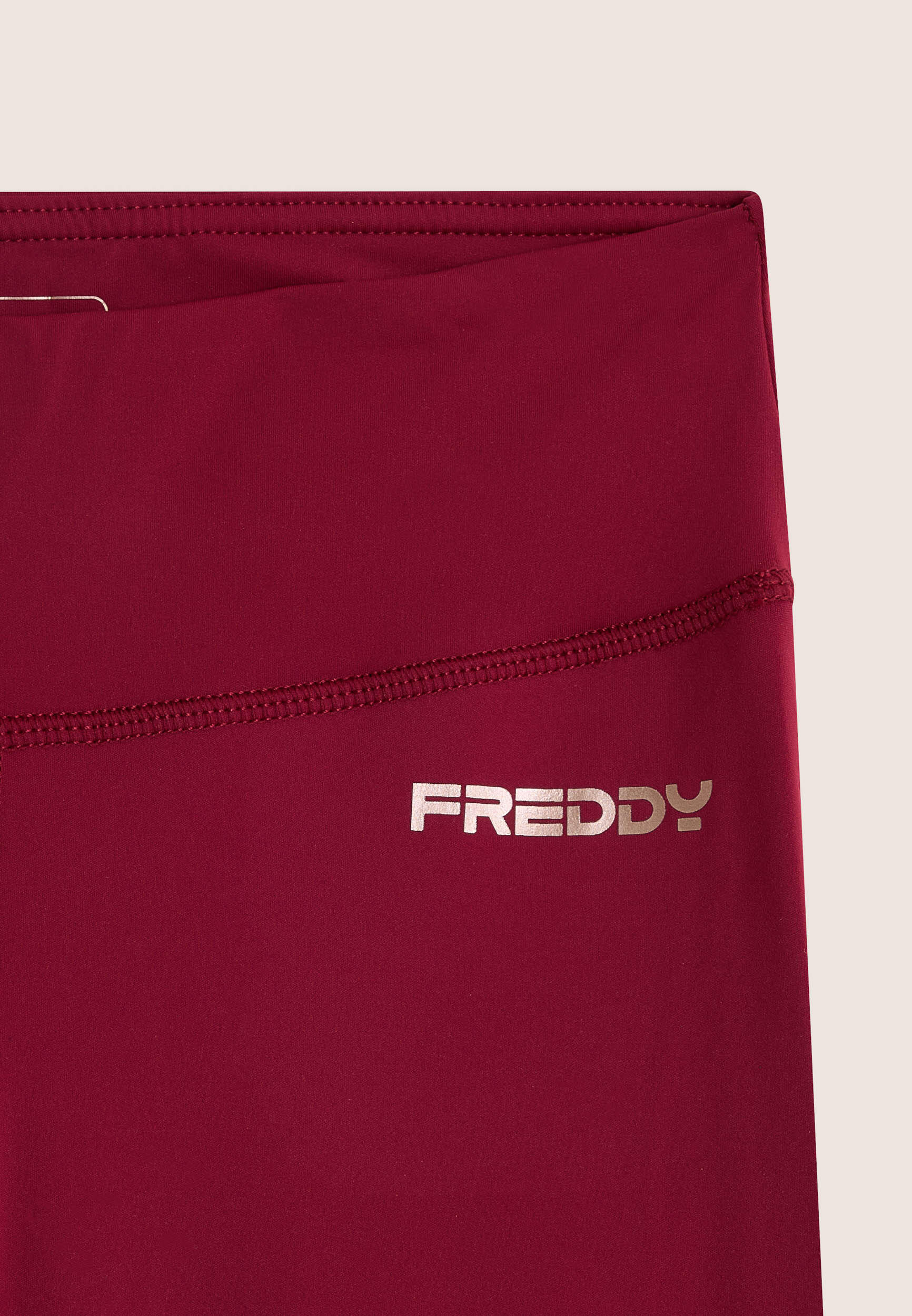 Leggings in tessuto quick dry vita alta con fondo a zampa 3/3