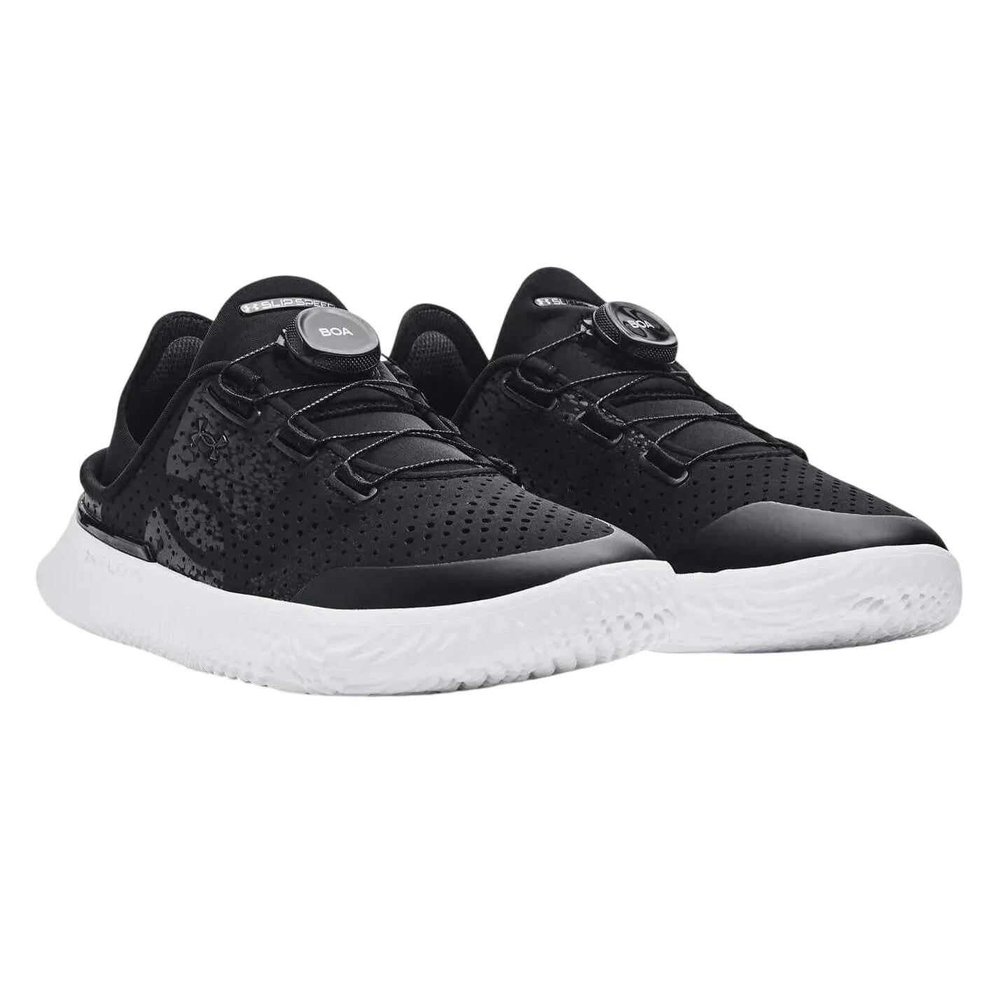 "UA Slipspeed" Sneaker für , Leder, BOA Verschluss Kinder Schwarz 5/5