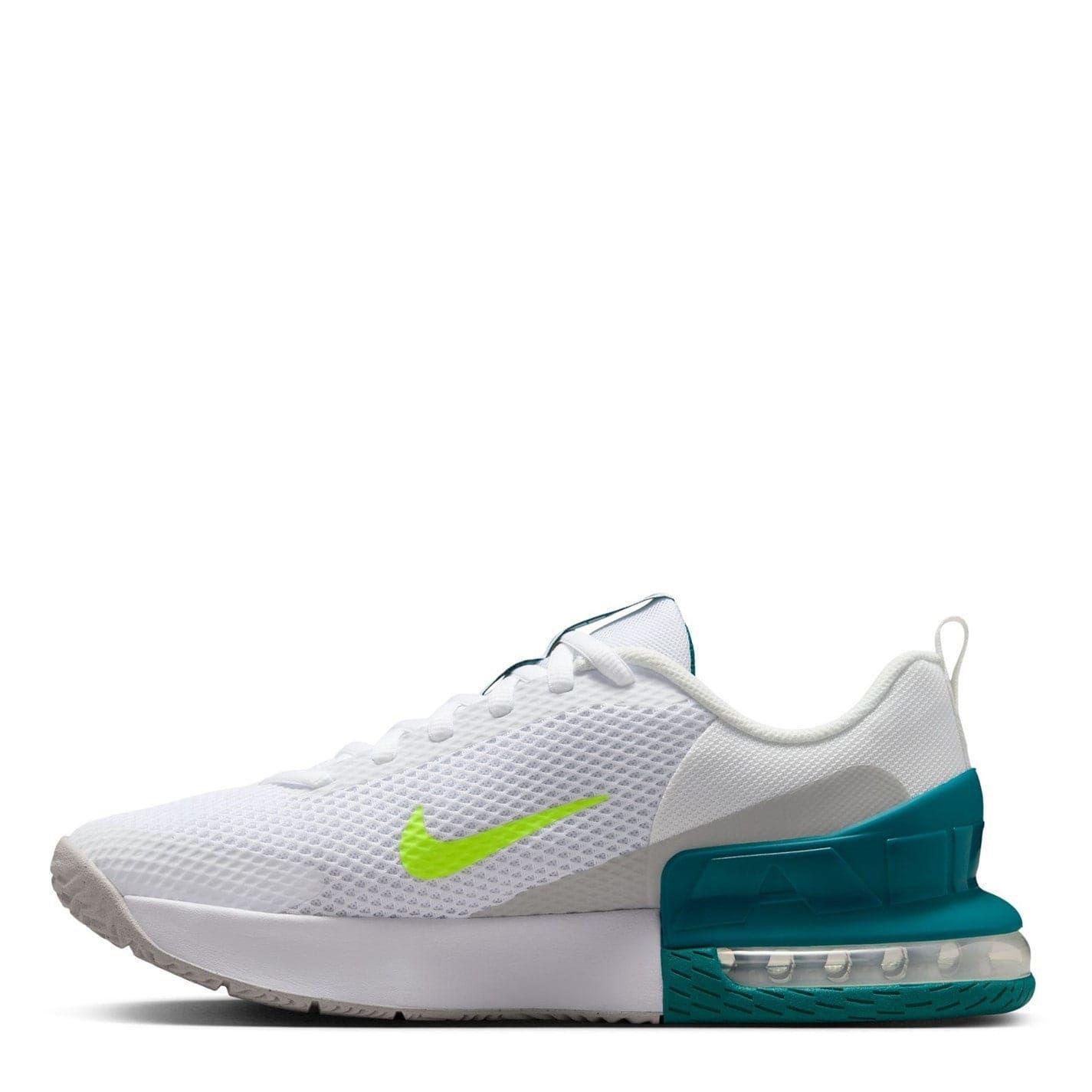 Mens Alpha Air Cushioned Trainers (White/Lime) 2/5