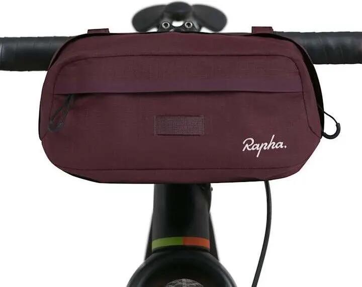 Sacoche de cintre Rapha Explore Bar Bag Marron/Blanc 3/4