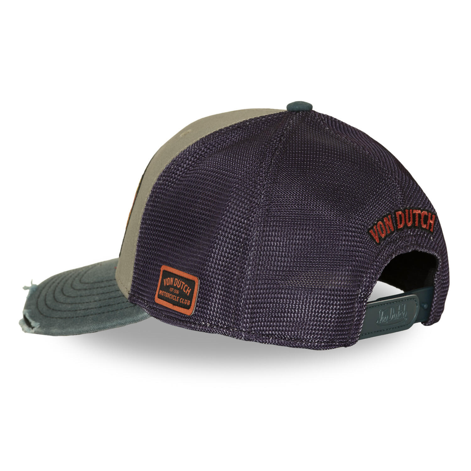 Casquette semi curve premium effet usé avec patch California 4/5