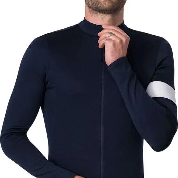 Maillot Manches Longues Rapha Classic Bleu Foncé Homme
