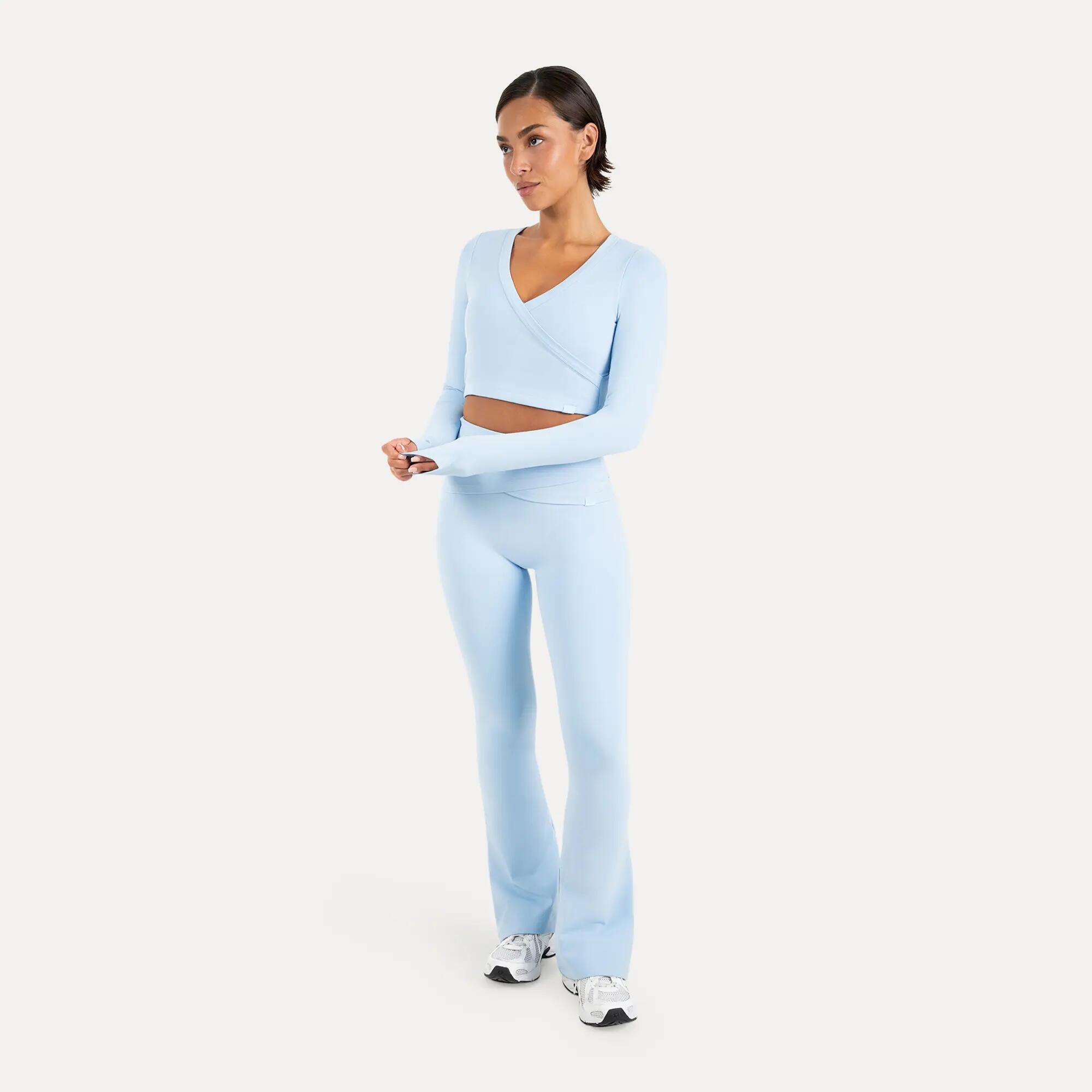 Damen Crop Longsleeve Niora Hellblau 4/6