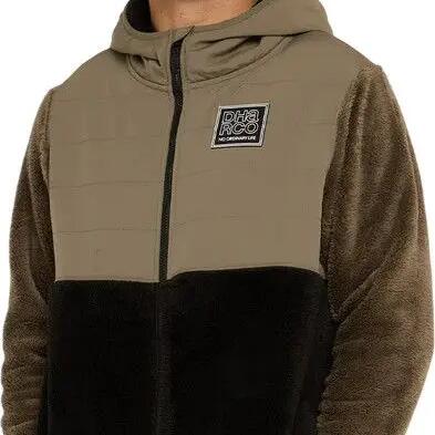 Dharco Sherpa Thermal Jacket Black Brown
