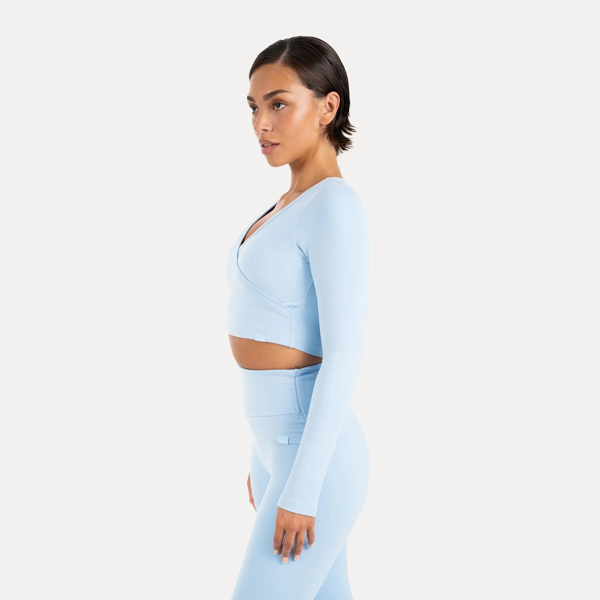 Damen Crop Longsleeve Niora Hellblau 2/6