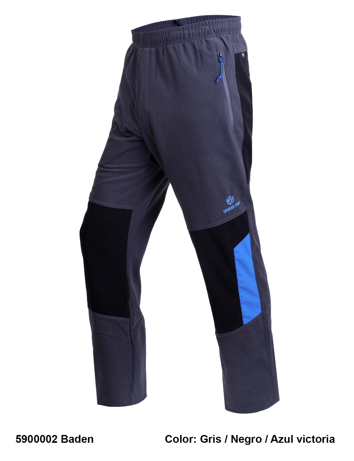 Pantalón senderismo - Hombre - Microcanalé, 2 bolsillos - Gris 3/3