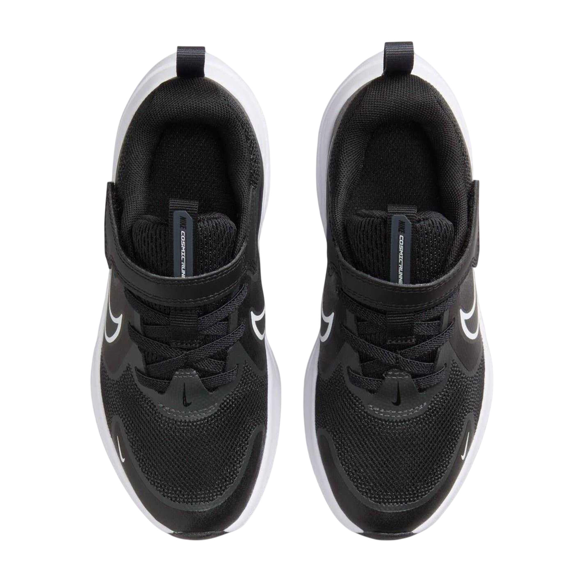 Childrens/Kids Cosmic Hook and Loop Trainers (Black/White) 4/4