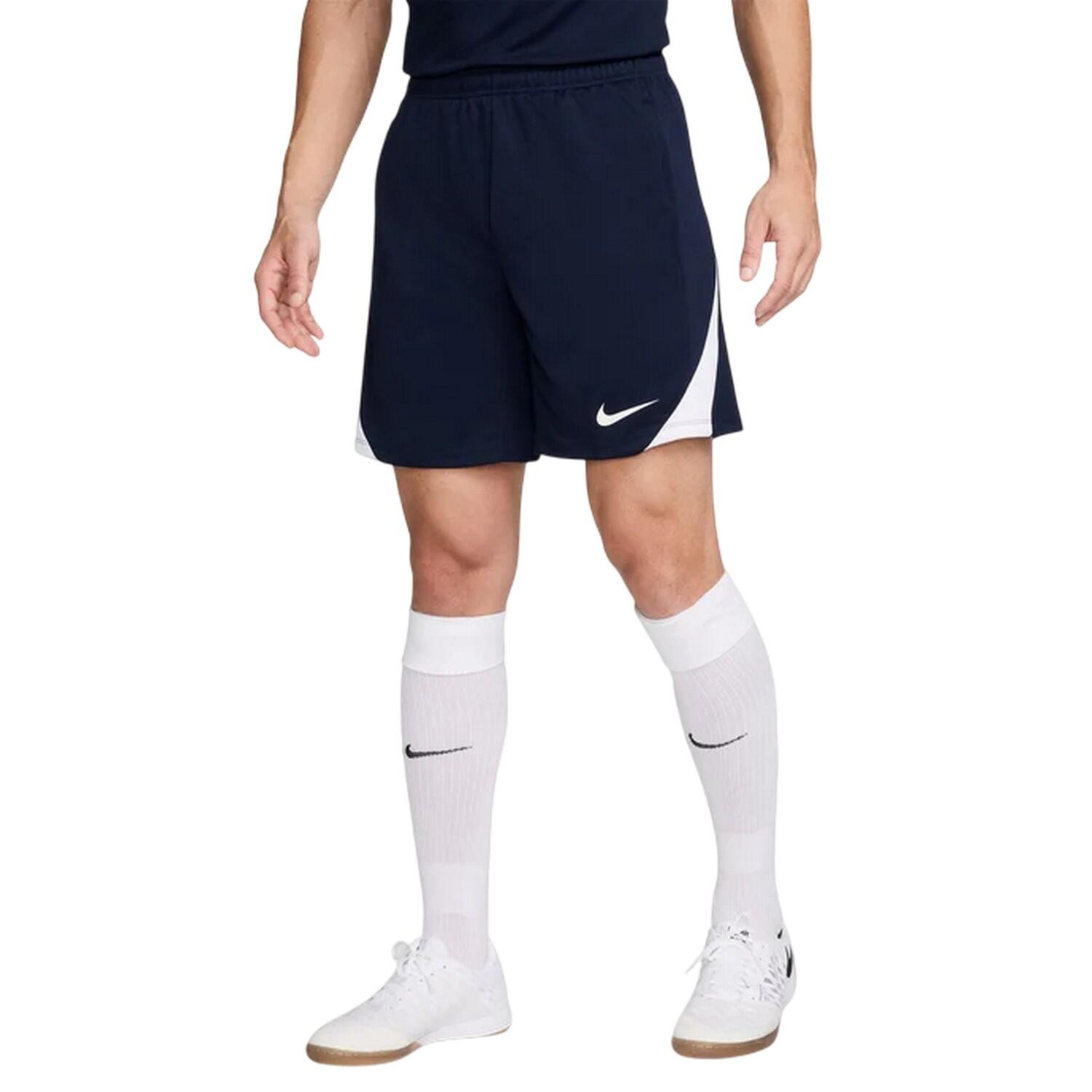 Mens Strike Football Shorts (Obsidian Blue/White) 3/3
