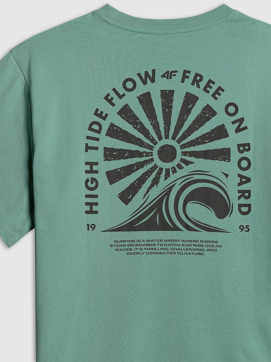 T-shirt bawełniany męski 4F 4FRSS26TTSHM4296 7/7