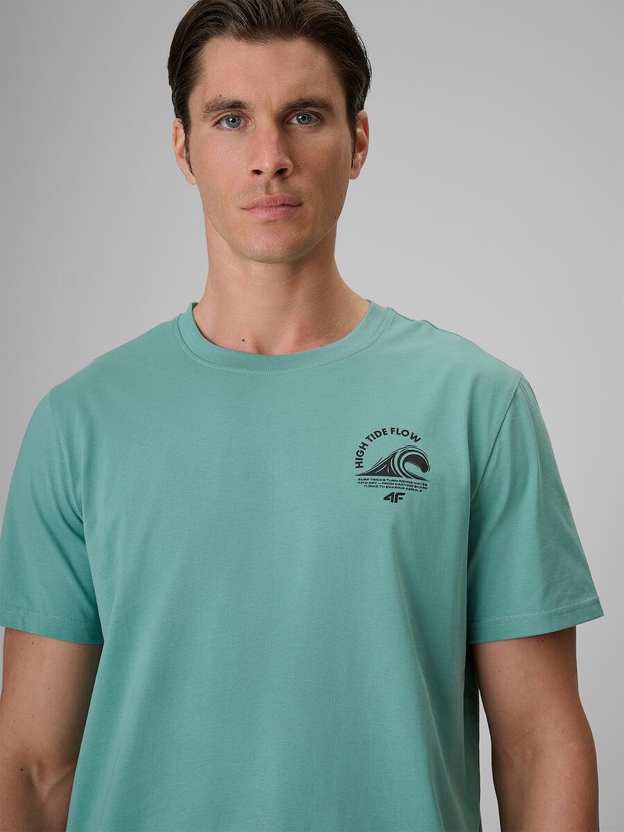 T-shirt bawełniany męski 4F 4FRSS26TTSHM4296 5/7