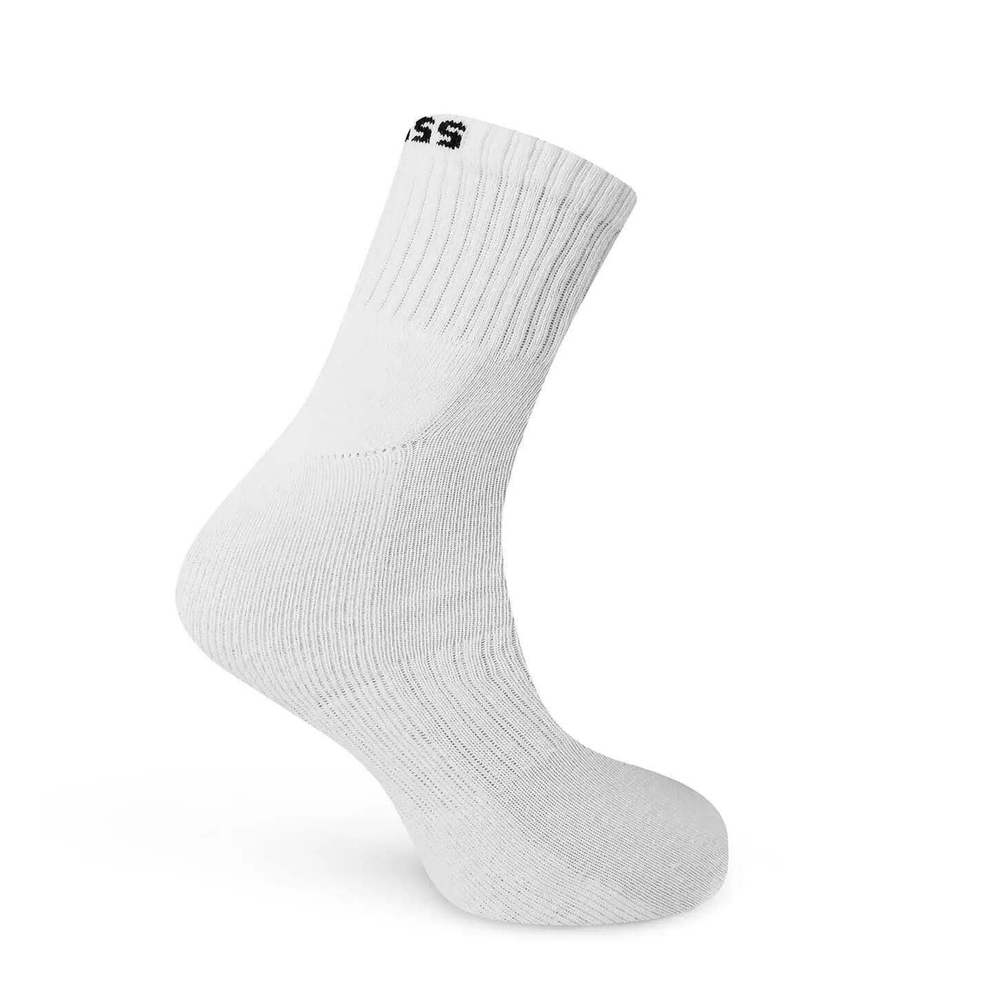 Unisex Adult Crew Socks (White) 3/3