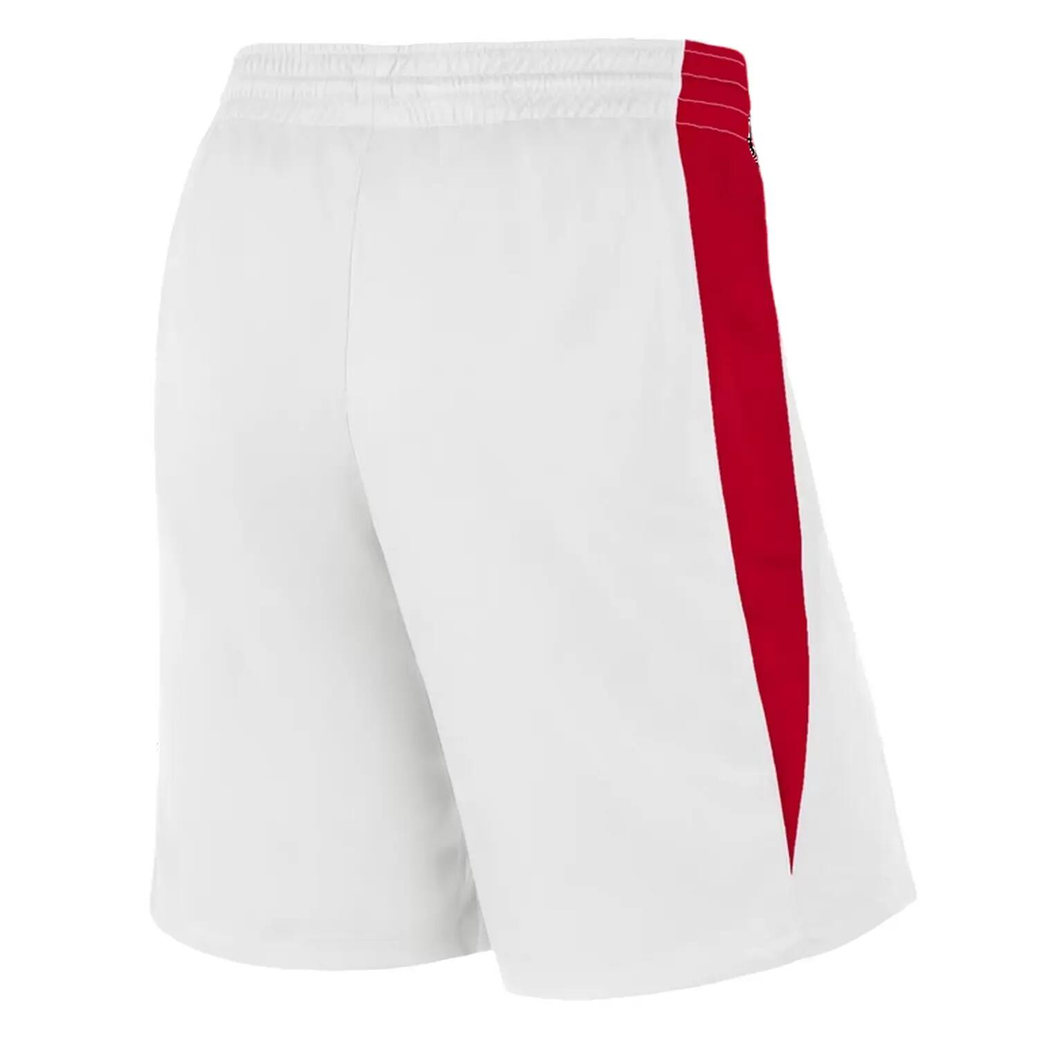 Pantaloncini Da Basket Logo Uomo Nike Bianco Rosso 2/3