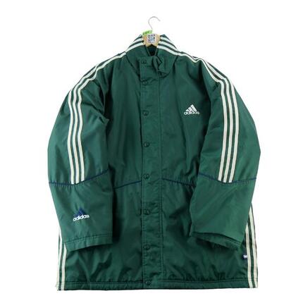 Refurbished - Parka Herren Adidas Vintage Y2K Grün - In sehr gutem Zustand