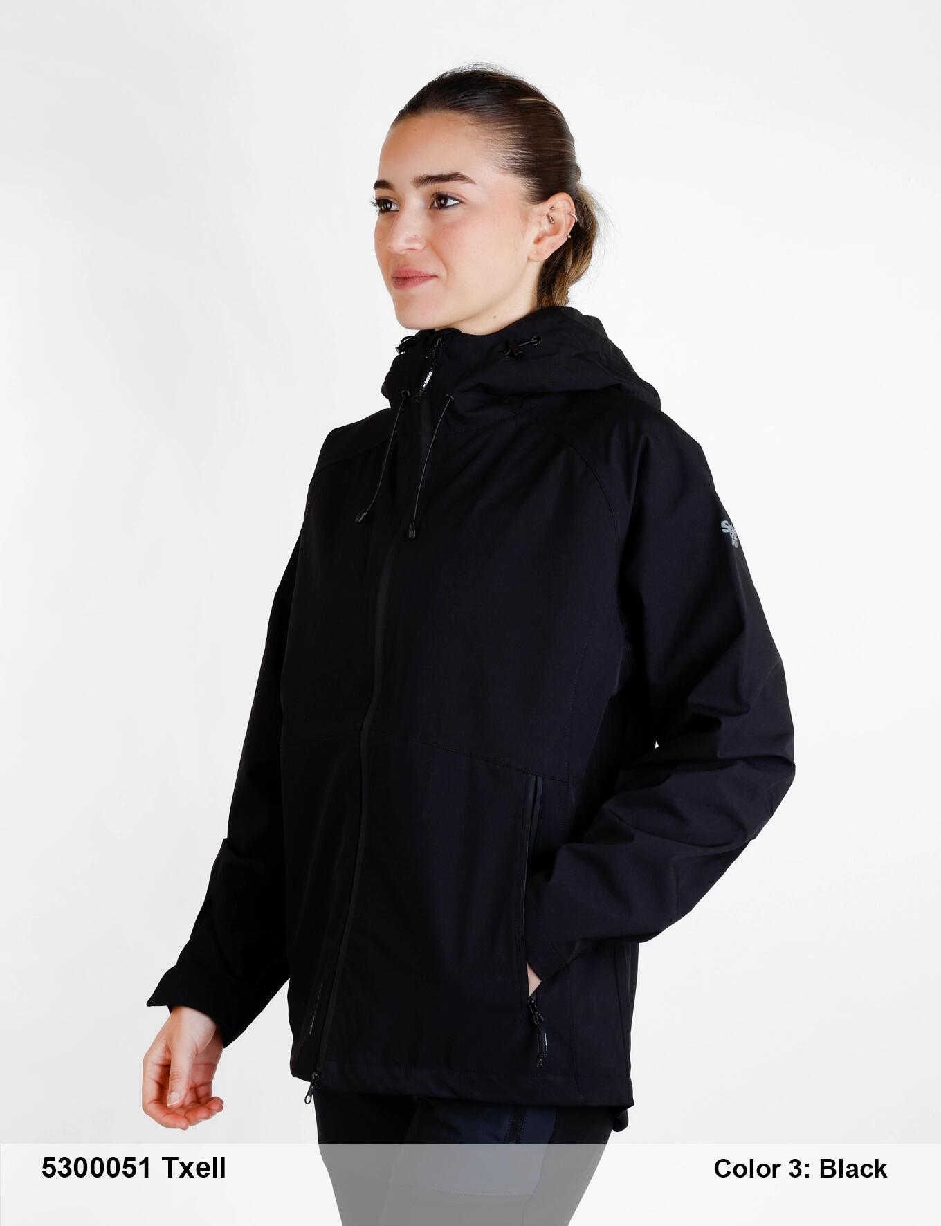 Chaqueta - Trekking - Mujer - Impermeable - Txell - Negro 3/3