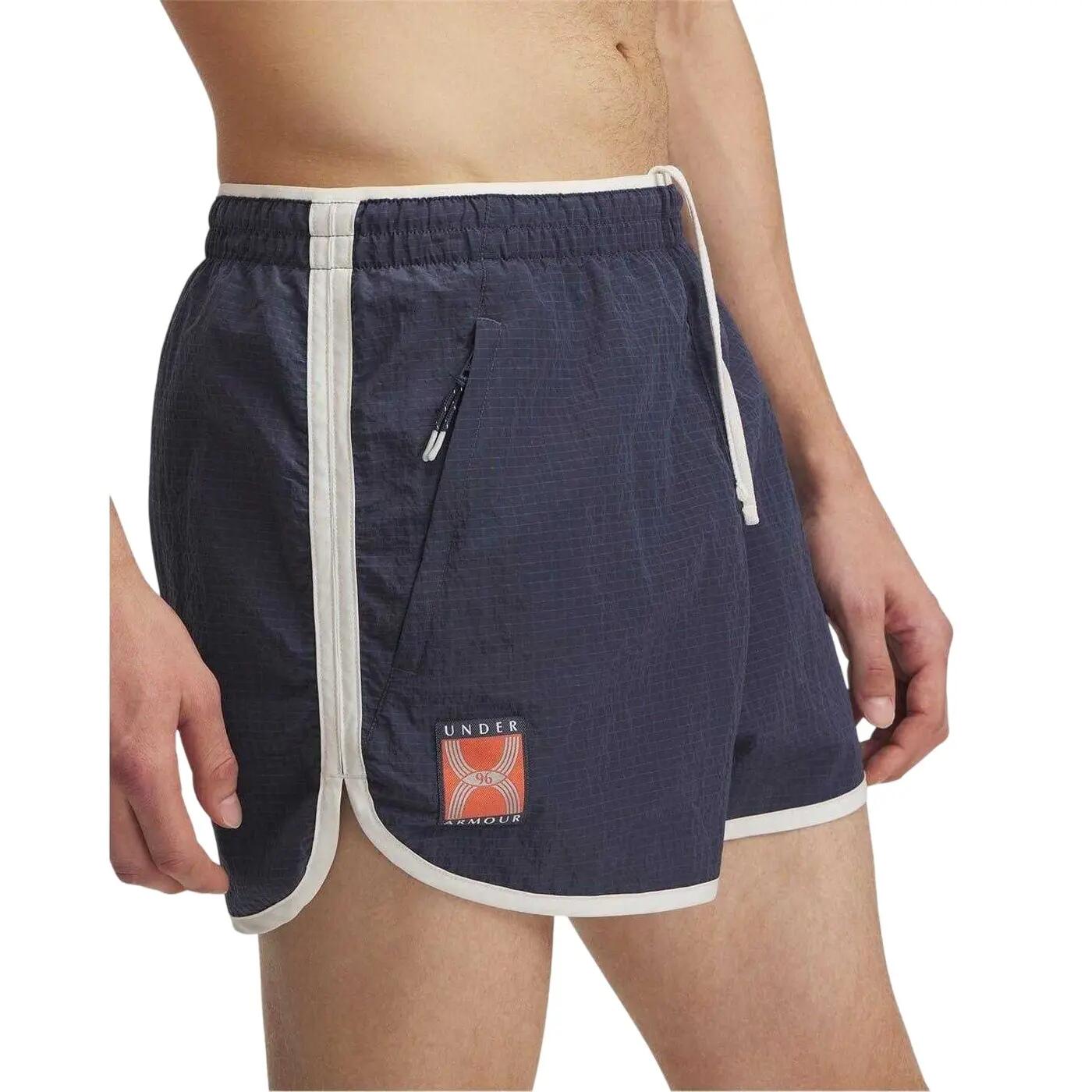 Mens Run 96 Running Shorts (Grey) 2/4
