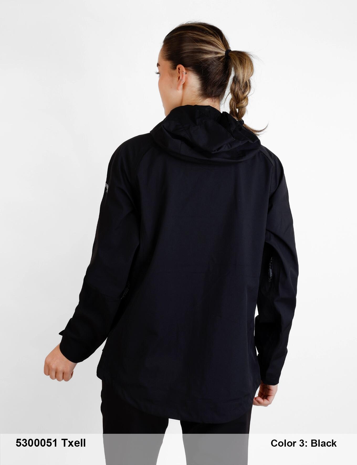 Chaqueta - Trekking - Mujer - Impermeable - Txell - Negro 2/3